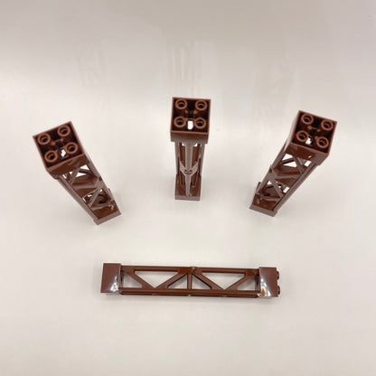 LEGO Support Girder, Reddish Brown, Building, 4 Pieces