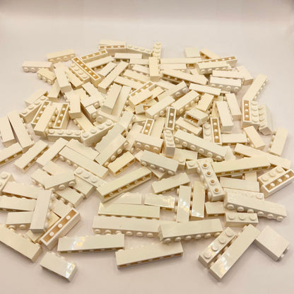 LEGO Bricks, White, Approx. 250g