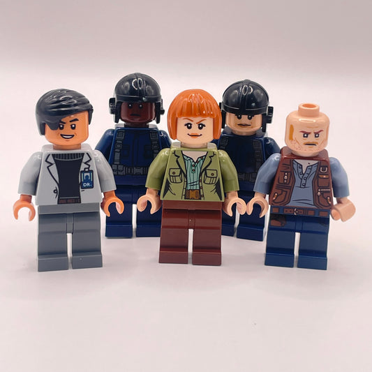 LEGO Jurassic Bundle, Mix and Match, Jurassic World, Minifigure (Pack of 5)