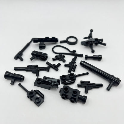 LEGO Black Mixed Minifigure Accessories, 18 Pieces