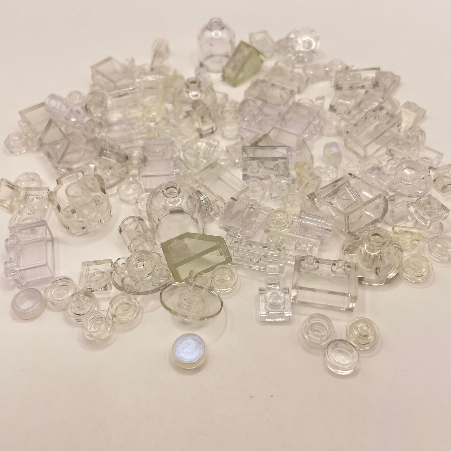 LEGO Transparent Clear, Mixed Pieces, Approx. 40g