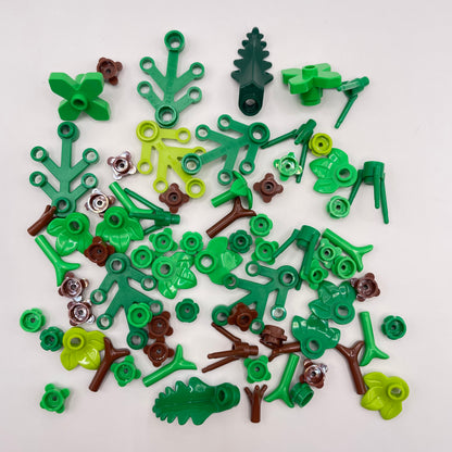 LEGO Flowers and Leaves, Green and Brown, Plant, 70 Pieces
