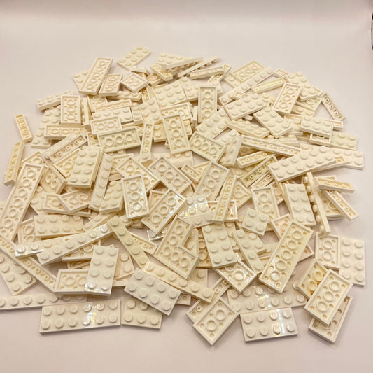 LEGO Plates, White, Approx. 180g