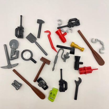 LEGO Mixed Tools, Minifigure Accessories, 25 Pieces