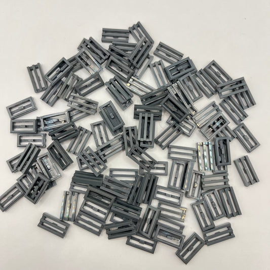 LEGO Grills, 1x2, Dark Bluish Grey, 100 Pieces