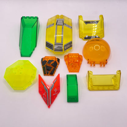 LEGO  Mixed Windscreens, Cockpits, Transparent, Mixed Colours, Vehicles 10Pieces