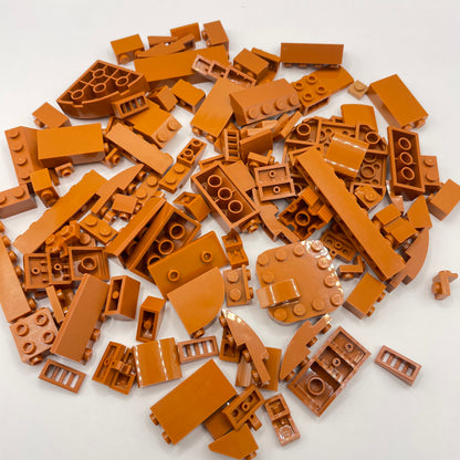 LEGO Mixed Bricks, Dark Orange, Approx. 100g