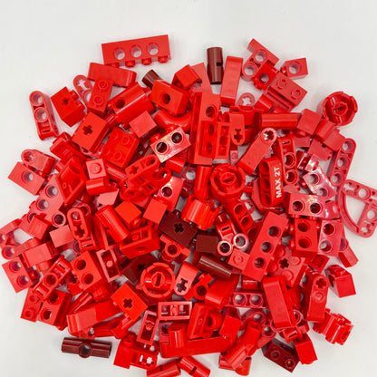 LEGO Small Technic, Red, Approx. 120g