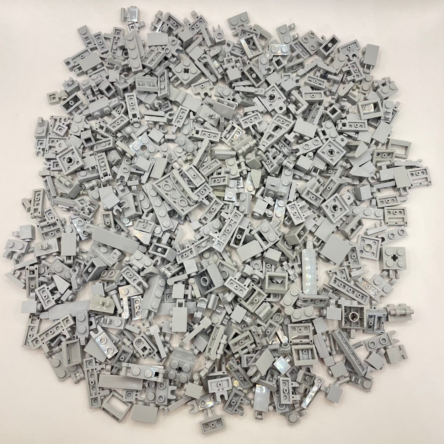LEGO Clips and Bars, Flexible Connections, Light Bluish Grey, Approx. 300g