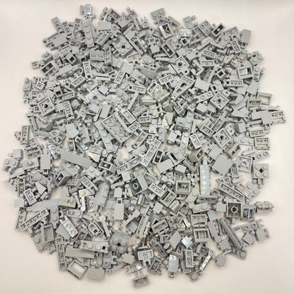 LEGO Clips and Bars, Flexible Connections, Light Bluish Grey, Approx. 300g