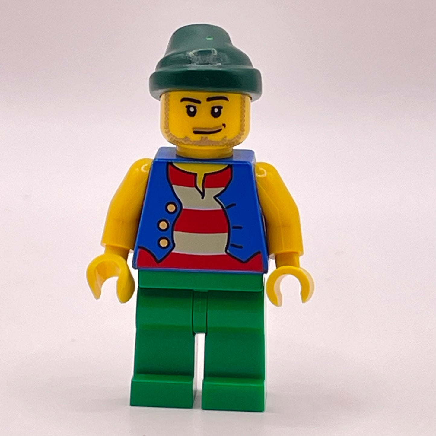 LEGO Pirate - Blue Vest, Pirate, Minifigure, (pi108)