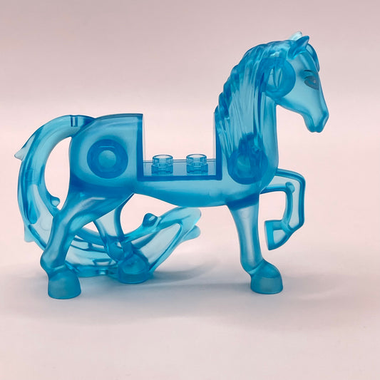 LEGO Horse Swooshy Tail, Transparent Blue, Frozen, Animal, 1 Piece