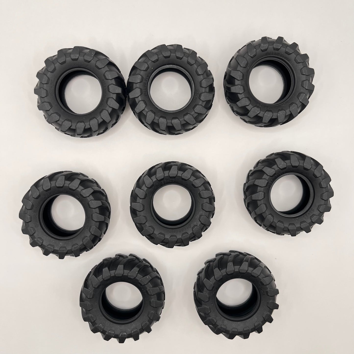 LEGO Tyres, 56 x 26, Black, Vehicle, 8 Pieces,