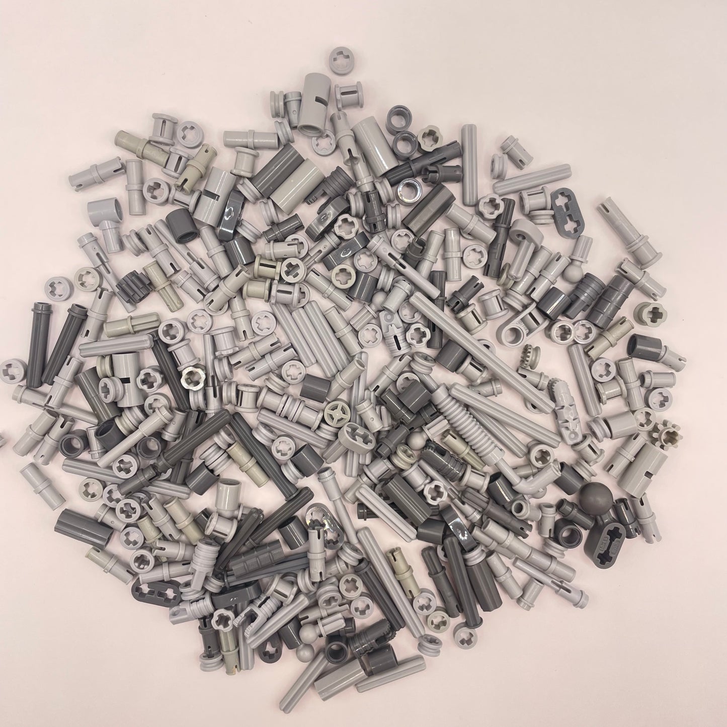 LEGO Pins and Bushings, Technic, Mixed Grey, Approx. 70g