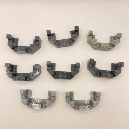 LEGO Castle Turret Top, Mixed Grey, Building, 8 Pieces, Playwear