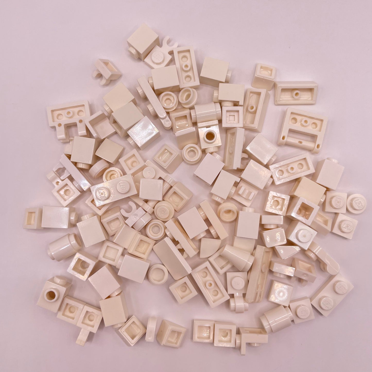LEGO Greebling, White, 100 Pieces