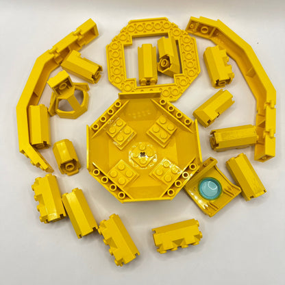 LEGO Yellow, Octagon, Vehicle, Building, Approx. 100g