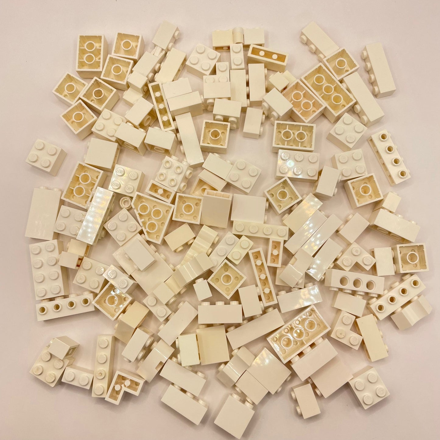 LEGO Mixed Bricks, White, Approx. 160g