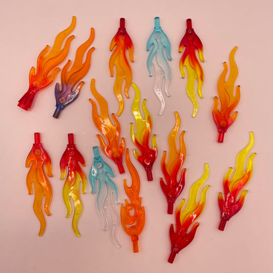 LEGO Trans-Mixed Colours Flames, Large (15 Pieces)