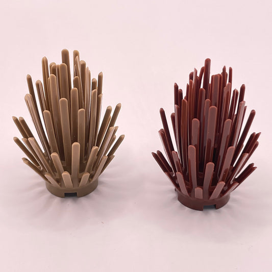 LEGO Prickly Bush, Tan and Reddish Brown, 2 Pieces