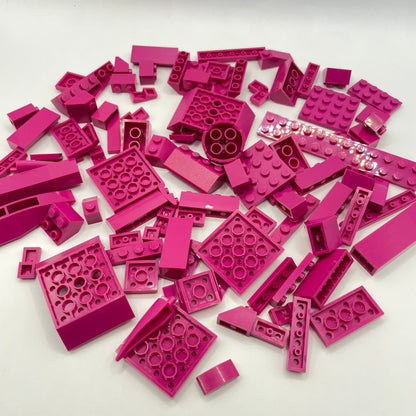 LEGO Mixed Bricks, Magenta, Approx. 100g