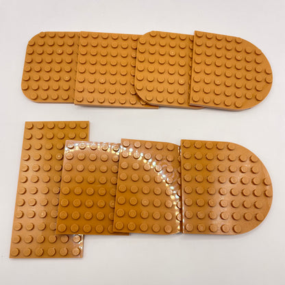 LEGO Medium Plates, Medium Nougat, Approx. 60g