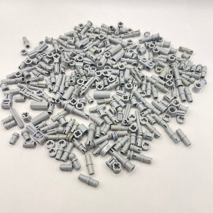 LEGO Pins and Connectors, Technic, Light Bluish Grey, Approx. 50g