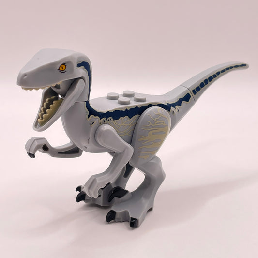 LEGO Velociraptor, Light Bluish Grey, Dinosaur (raptor14)