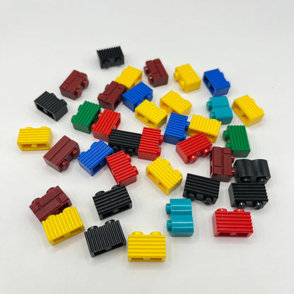 LEGO Textured Brick, Mixed Colours, 35 pieces
