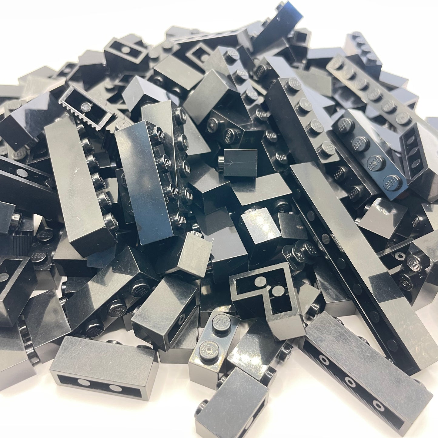 LEGO Black, 1x Bricks, Approx. 210g