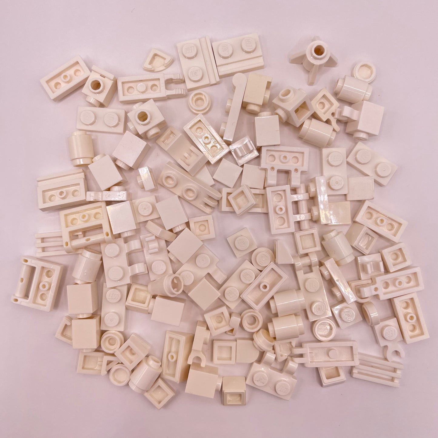LEGO Greebling, White, 100 Pieces