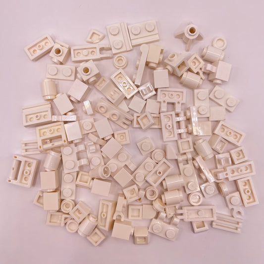LEGO Greebling, White, 100 Pieces