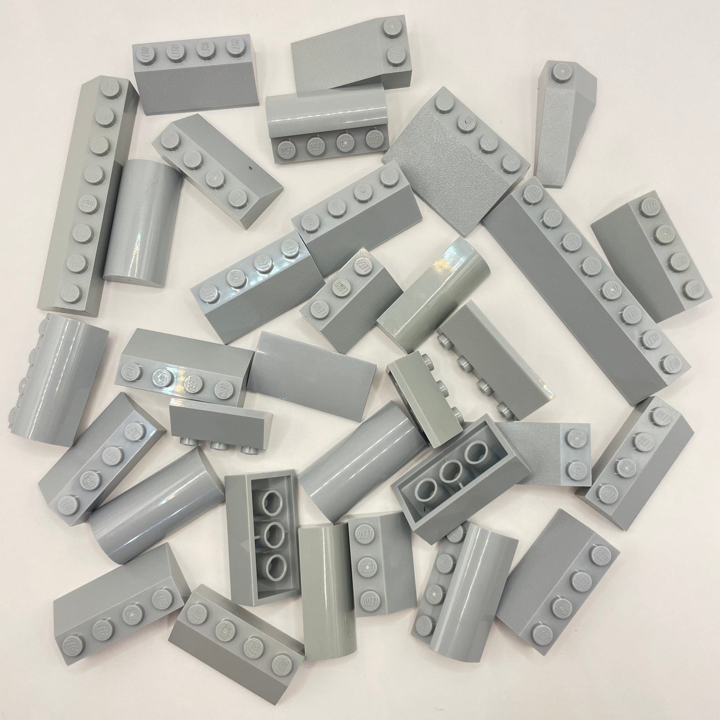 LEGO Slopes Wide, Light Bluish Grey, Approx. 60g