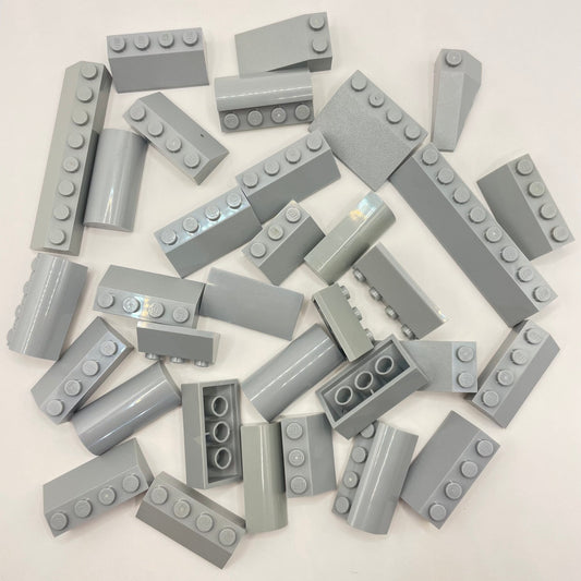 LEGO Slopes Wide, Light Bluish Grey, Approx. 60g