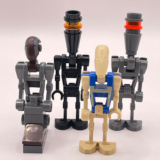LEGO Mixed Battle Droids, Star Wars, Minifigure (4 Pack)