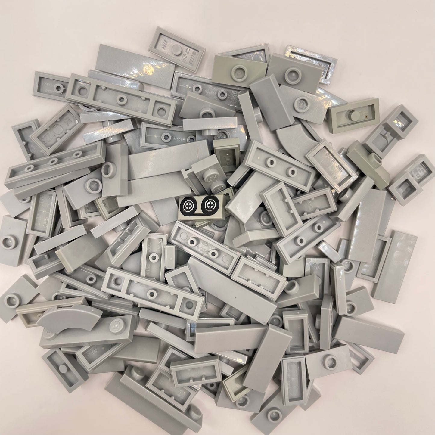 LEGO Tiles, Small, Light Bluish Grey, Approx. 45g