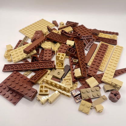 LEGO Mixed Bricks, Mixed Brown, Approx. 150g