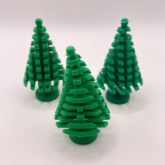 LEGO Large Pine Trees, Green, Christmas, 3 Pieces - Seconds