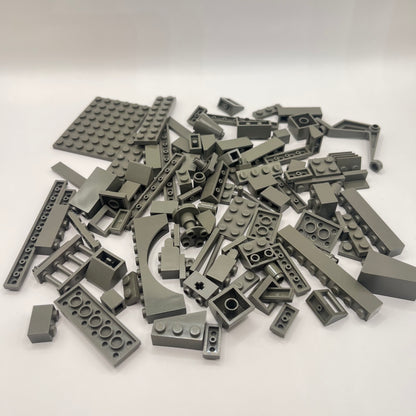 LEGO Mixed Pieces, Old  Dark Grey, Approx. 90G