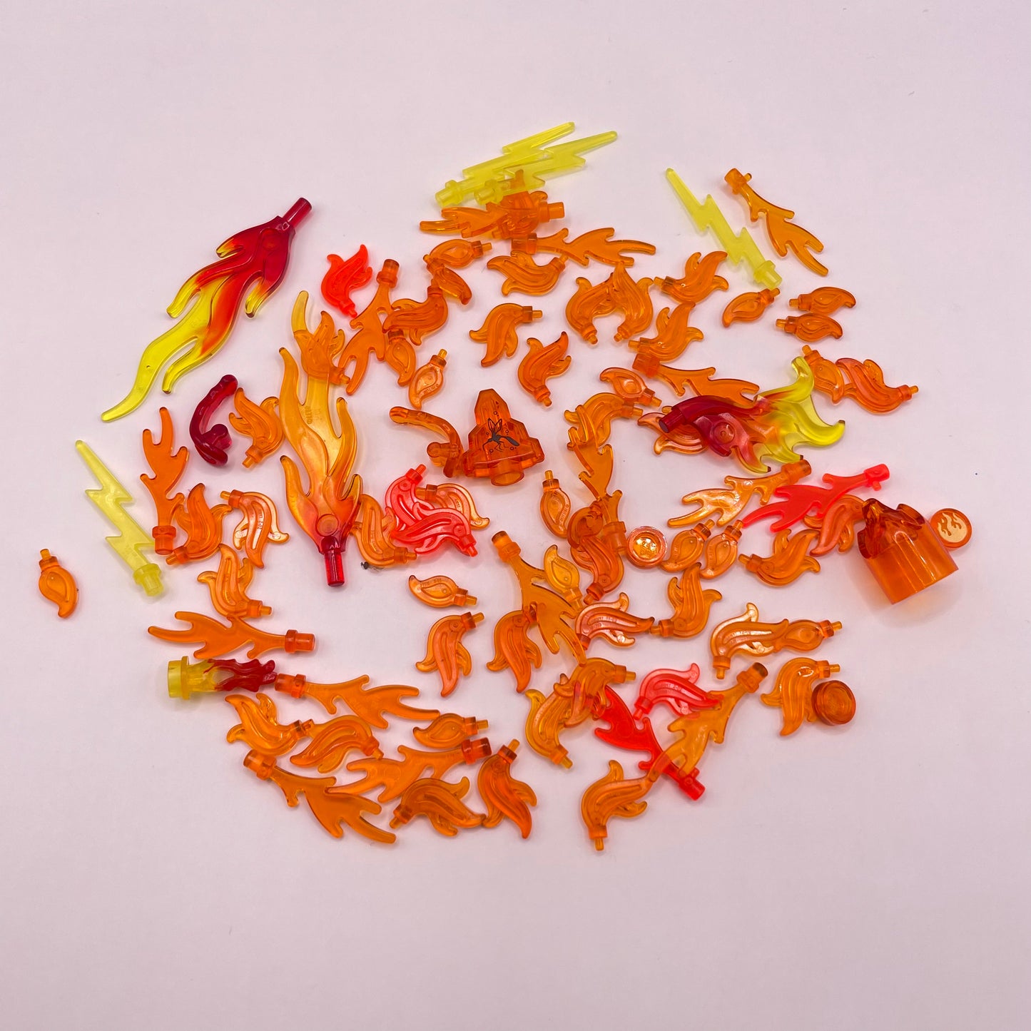 LEGO Trans-Mixed Colours Flames,  90 Pieces