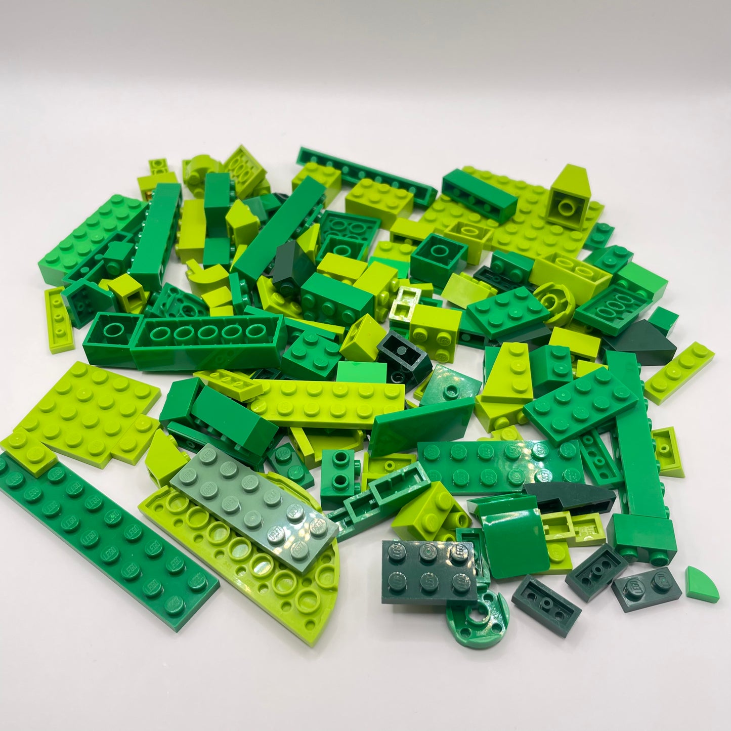 LEGO Mixed Bricks, Mixed Green, Approx. 140g