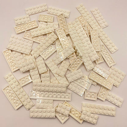 LEGO Plates 2x wide, White, Approx. 110g