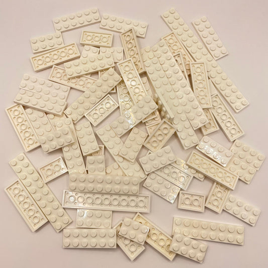 LEGO Plates 2x wide, White, Approx. 110g