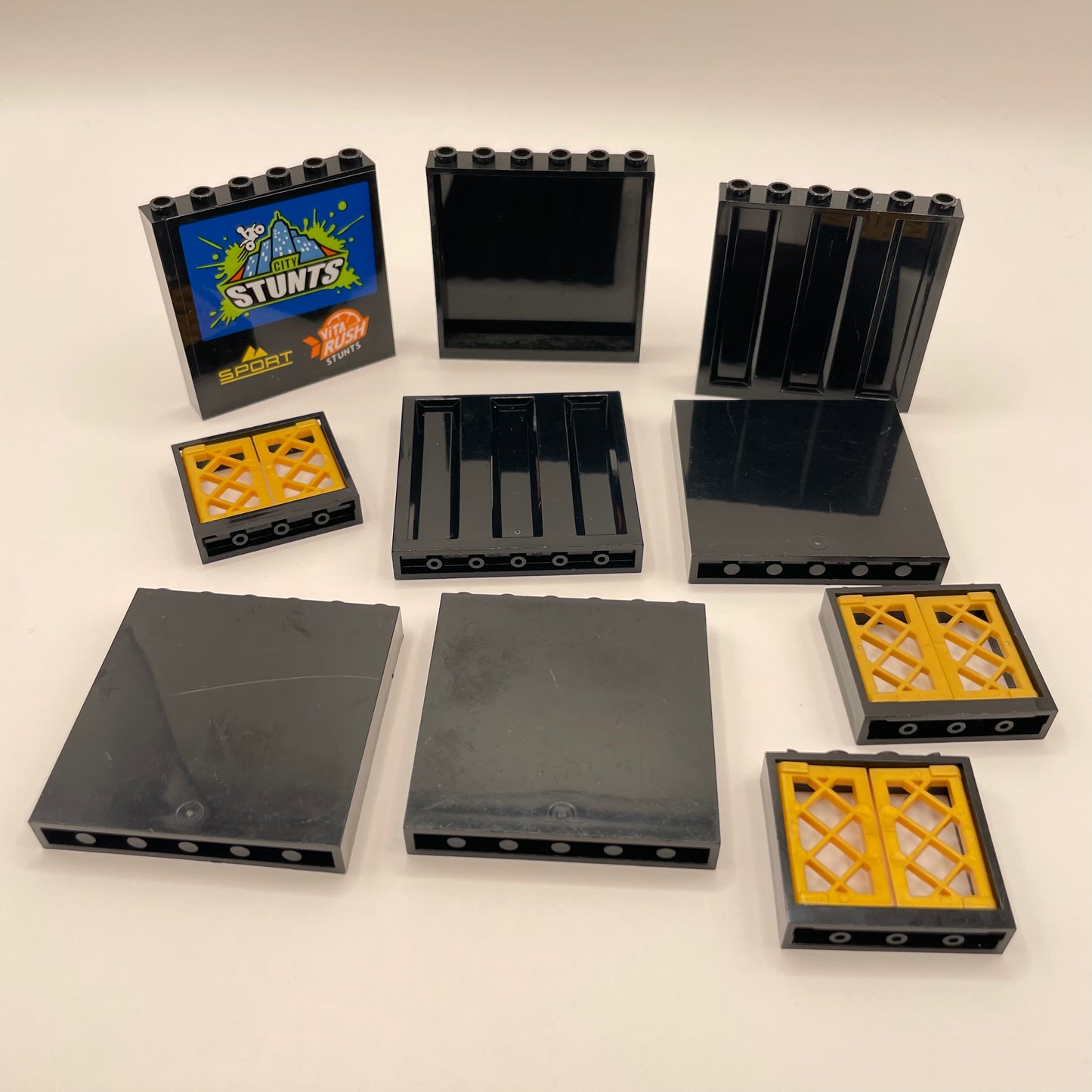 LEGO Panels and Windows, Building Pieces, Black, 10 Pieces
