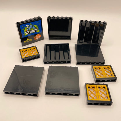 LEGO Panels and Windows, Building Pieces, Black, 10 Pieces