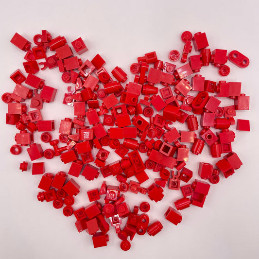 LEGO Greebling, Red, 200 Pieces