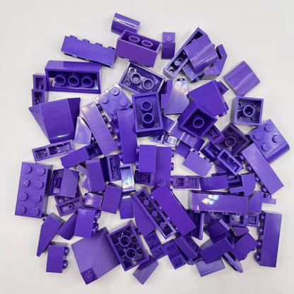 LEGO Bricks and Slopes, Dark Purple, Approx. 70g
