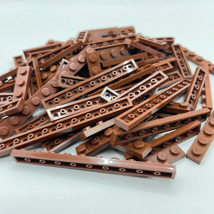 LEGO 1x Plates, Reddish Brown, Approx. 75g