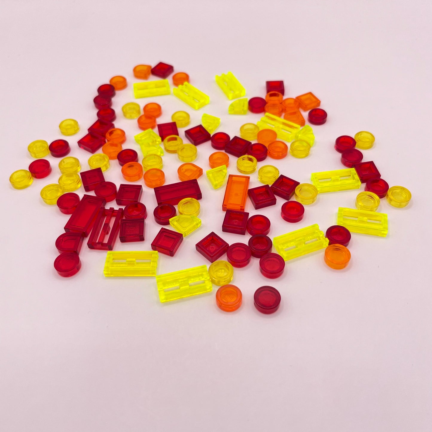 LEGO Tiles, Transparent, Sunset, 100 Pieces