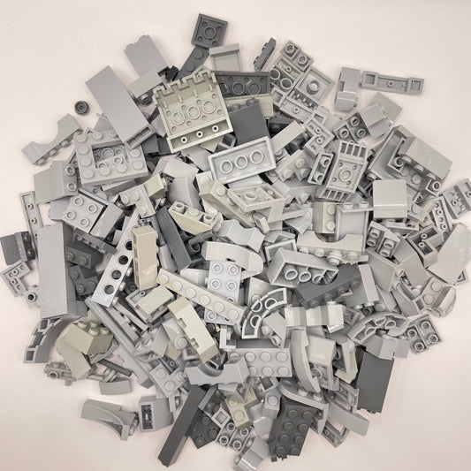 LEGO Mixed Pieces, Mixed Grey, Approx. 250g